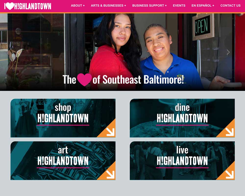 I Heart Highlandtown website